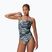 Women's one-piece swimsuit Speedo Hyperboom Print Medalist pale clover