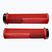 Peaty's Monarch Knurl Thin handlebar grips red