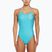 Women's one-piece swimsuit Nike Hydrastrong Multi Print Cutout blue