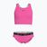 Children's two-piece swimsuit Nike Logo Tape Crossback Midkini hyper pink