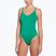 Women's one-piece swimsuit Nike Essential V-Neck stadium green