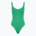 Women's one-piece swimsuit Nike Essential V-Neck stadium green