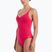 Women's one-piece swimsuit Nike Essential V-Neck rush pink