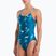 Women's one-piece swimsuit Nike Hydrastrong Cutout green abyss