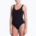 Women's one-piece swimsuit Nike Shoreline Pucker Scoop Neck black