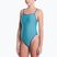 Women's one-piece swimsuit Nike Ocean Bound Ripple Texture Square Neck bleached turquoise