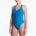 Women's one-piece swimsuit Nike Hydralock Luxe Sail Boat V-Neck green abyss