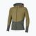 Men's running jacket Mizuno Active Warmalite Hybrid Full Zip Hooded Long Sleeve Top forest night