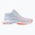Women's volleyball shoes Mizuno Wave Lightning Elite Mid blue finch/whitelava orange