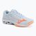 Women's volleyball shoes Mizuno Wave Lightning Pro blue finch/lava orange/flamingo coral