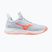 Women's volleyball shoes Mizuno Wave Luminous Elite blue finch/lava orange/flamingo coral