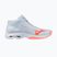 Women's volleyball shoes Mizuno Wave Lightning Pro Mid blue finch/lava orange/flamingo coral