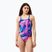 Ladies' one-piece swimsuit Speedo FL Printed Turnback brushy glitch/hope