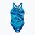 Children's one-piece swimsuit Speedo Hyperboom Print Medalist night watch/hyper teal