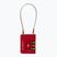 Padlock Samsonite Cablelock 3 Dial TSA red