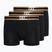 Men's CR7 Basic Trunk boxer shorts 3 pairs black/gold