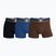 Men's CR7 Basic Trunk boxer shorts 3 pairs black/blue/brown