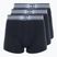 Men's trunks CR7 Basic Trunk 3 pairs 2762 black