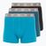 Men's trunks CR7 Basic Trunk 3 pairs black/ green/ light green