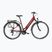 City bike KROSS Sentio 1.0 ruby/grey/shine