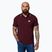 Men's Pitbull West Coast Polo Shirt Pique Stripes Regular burgundy