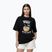 Women's T-shirt Pitbull Rest In Pink Oversize black