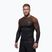 Men's long sleeve rashguard Pitbull Belt Rashguard brown