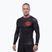 Men's long sleeve rashguard Pitbull Ray Rashguard fluo/red