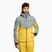 Men's 4F ski jacket grey-yellow H4Z22-KUMN011