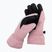 Children's ski gloves 4F pink 4FJAW22AFGLF039