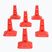 Set of cones OneTeam TRFTB03 MD6 6 pieces red