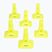 Set of cones OneTeam TRFTB03 MD6 6 pieces yellow