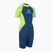 Children's wetsuit AQUASTIC Wavey Jrb 2 mm green/navy blue