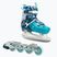 Children's inline skates ATTABO Flashled adjustable blue