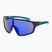 GOG Flint matt neon blue/black/polychromatic blue children's sunglasses