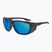 Sunglasses GOG Pamir matt metallic black/black/reflex white blue
