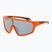 Kidsʼ sunglasses GOG Flint matt neon orange/black reflex silver