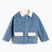 Children's jacket KID STORY Teddy air blue flowers