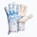 Goalkeeper gloves Football Masters Invictus X PRO white/blue