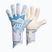 Goalkeeper gloves Football Masters Varis X PRO white/blue