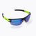 GOG Steno matt black/green/polychromatic white-blue cycling glasses E540-2