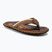 Gumbies Cairns orange and brown flip flops