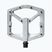 Crankbrothers Stamp 2 raw silver bicycle pedals