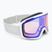 Ski goggles Smith Blazer white/blue sensor mirror