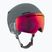 Women's ski helmet HEAD Cinema Pro W grey/red yellow