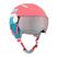 HEAD Children's Ski Helmet Maja Visor pink/blue/silver red