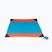 Ticket To The Moon Beach aqua/orange picnic blanket