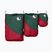Ticket To The Moon Travel Cube Organiser Set 3 pcs burgundy/dark green