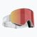 Bliz Flow ski goggles matt light grey/brown red multi/pink