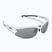 Bliz Motion S3 shiny white/smoke silver mirror cycling glasses